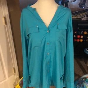 Blue Calvin Klein shirt